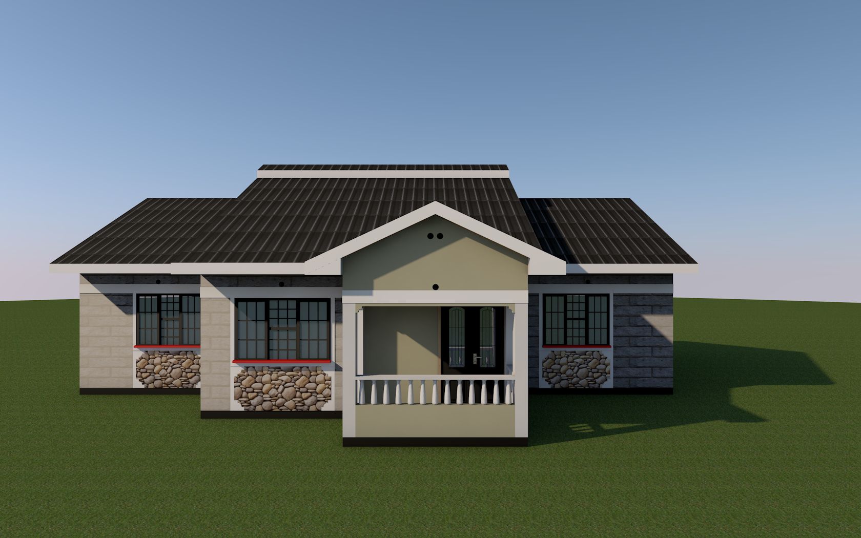 3 Bedroom Bungalow Architectural Plan Sokosawa Classifieds