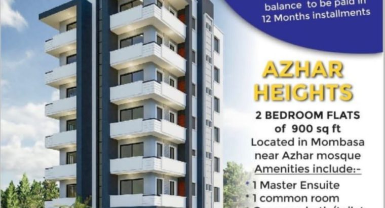 AZHAR 2 BEDROOM APARTMENT FOR SALE IN MOMBASA TOWN