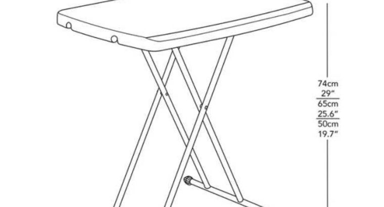 Heavy Duty Foldable Table *76cm