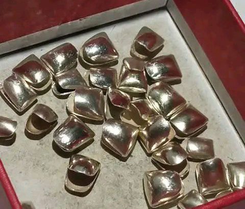 silver tooth caps