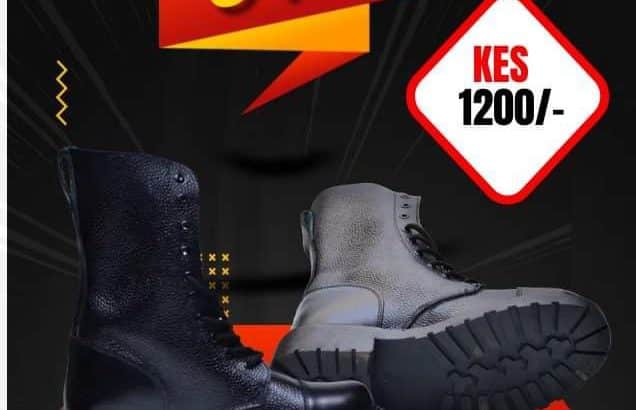 High quality security leather boots