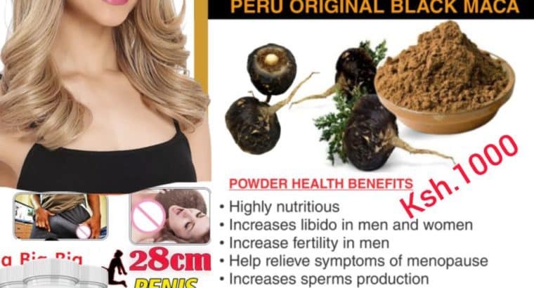 Pure black Maca Root Extracts Powder