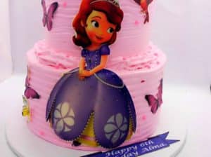 Sofia themed cake