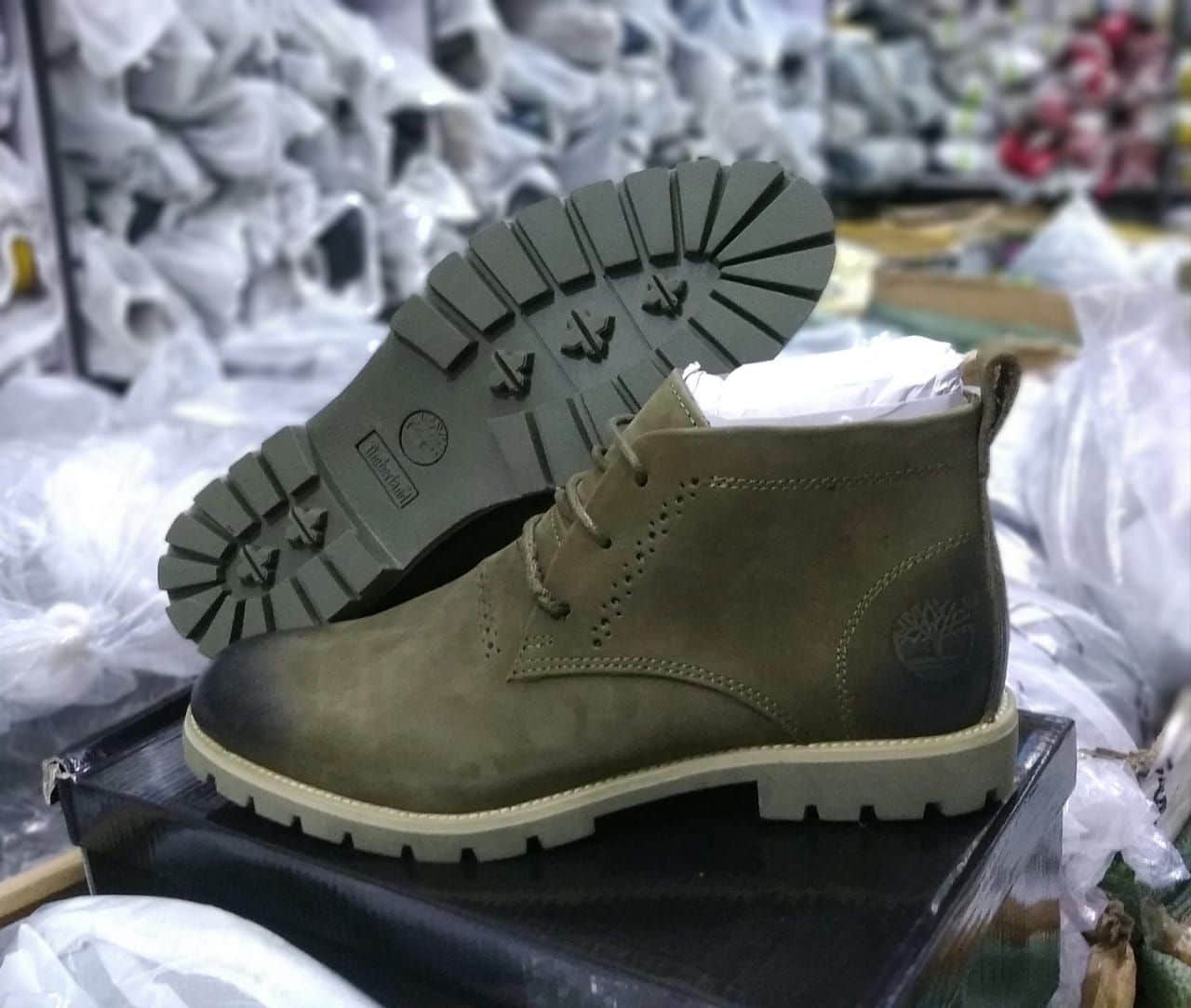 Men Timberland leather boots