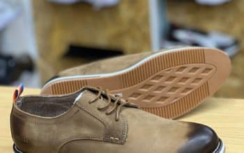 Men leather low cut official shoes